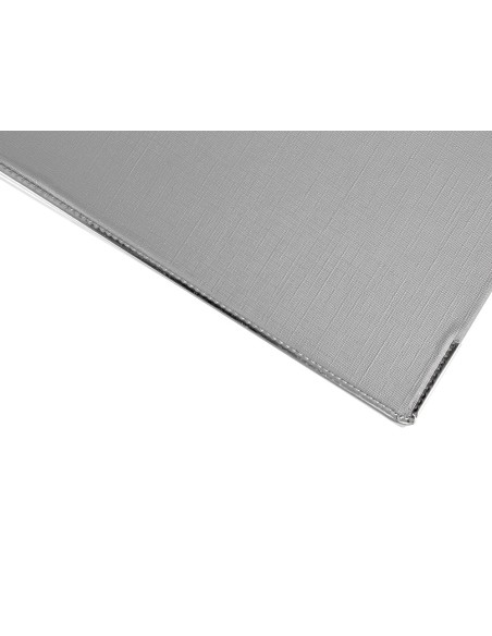 Archivador de palanca liderpapel a4 documenta forrado pvc con rado lomo 75mm gris compresor metalico