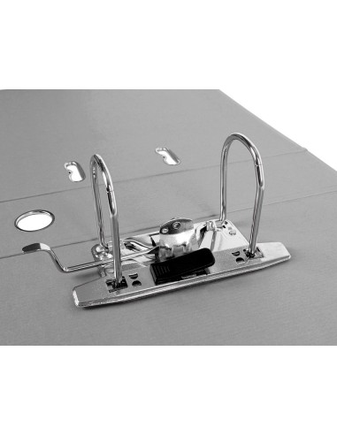 Archivador de palanca liderpapel a4 documenta forrado pvc con rado lomo 75mm gris compresor metalico