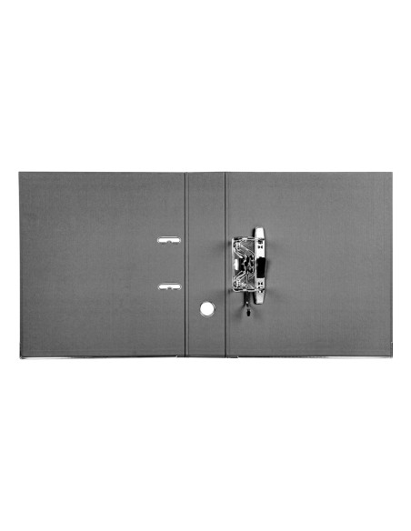 Archivador de palanca liderpapel a4 documenta forrado pvc con rado lomo 75mm negro compresor metalico