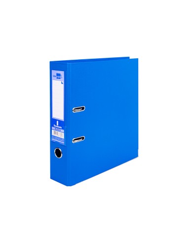 Archivador de palanca liderpapel a4 documenta forrado pvc con rado lomo 75mm azul compresor metalico
