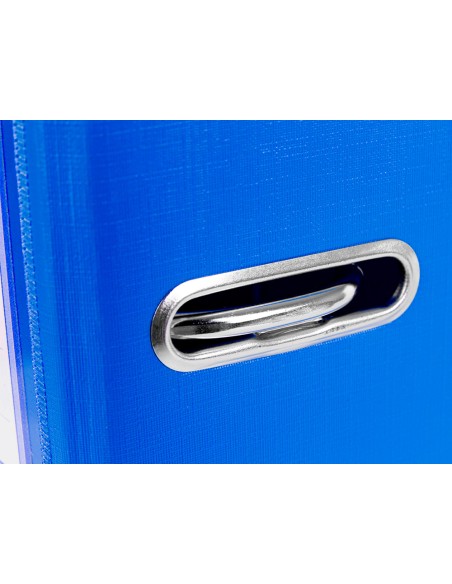 Archivador de palanca liderpapel a4 documenta forrado pvc con rado lomo 75mm azul compresor metalico