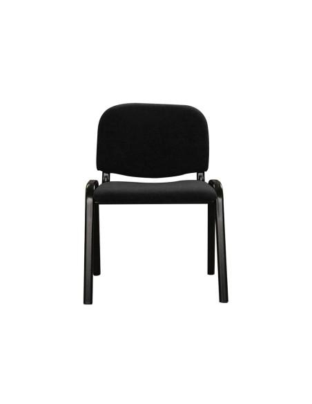 Silla apilable q connect brazos cortos tapizada sin ruedas 910mm alto 460mm largo 440mm profundidad negra Silla apilable q connect brazos cortos tapizada sin ruedas 910mm alto 460mm largo 440mm profundidad negra