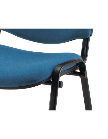 Silla apilable q connect brazos cortos tapizada sin ruedas 910 mm alto 460mm largo440 mm profundidad azul Silla apilable q connect brazos cortos tapizada sin ruedas 910 mm alto 460mm largo440 mm profundidad azul