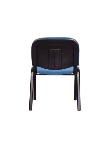 Silla apilable q connect brazos cortos tapizada sin ruedas 910 mm alto 460mm largo440 mm profundidad azul