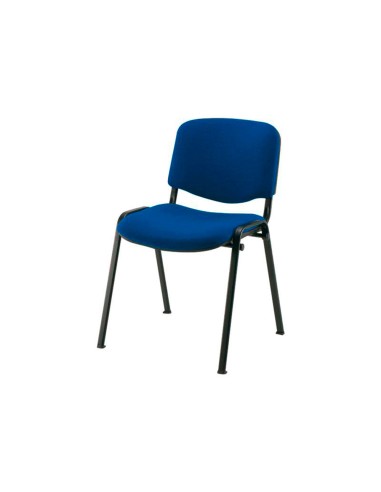 Silla apilable q connect brazos cortos tapizada sin ruedas 910 mm alto 460mm largo440 mm profundidad azul