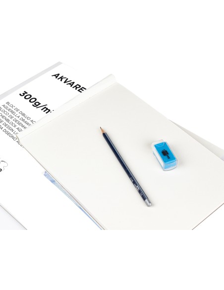 Bloc dibujo liderpapel acuarela encolado 297x420mm 20 hojas 300g m2 sin recuadro