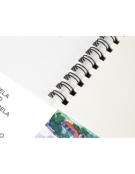 Bloc dibujo liderpapel acuarela espiral 297x420mm 10 hojas 300g m2 sin recuadro