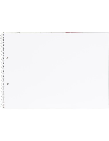 Bloc dibujo liderpapel artistico espiral 230x325mm 20 hojas 130g m2 sin recuadro 2 taladros perforado