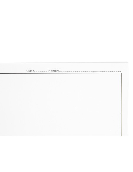 Bloc dibujo liderpapel escolar espiral 230x325mm 20 hojas 90 gr m2 con recuadro
