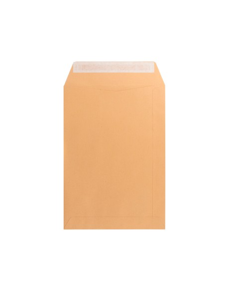 Sobre liderpapel bolsa n6 kraft cuarto prolongado 184x261mm tira de silicona caja de 250 unidades