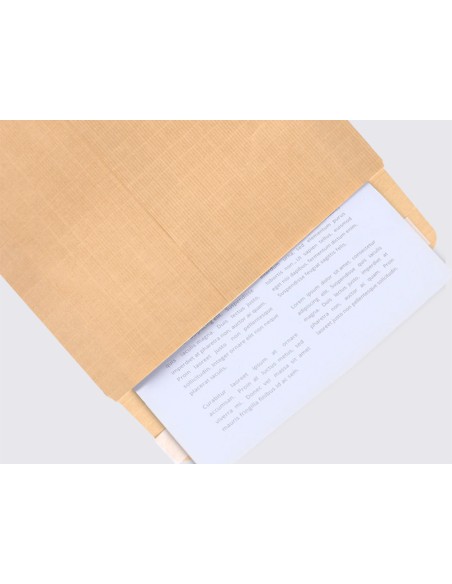 Sobre liderpapel bolsa n4 kraft salarios 132x187 mm tira de silicona caja de 500 unidades