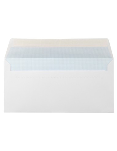 Sobre liderpapel n9 blanco comercial normalizado 120x176mm tira de silicona caja de 500 unidades