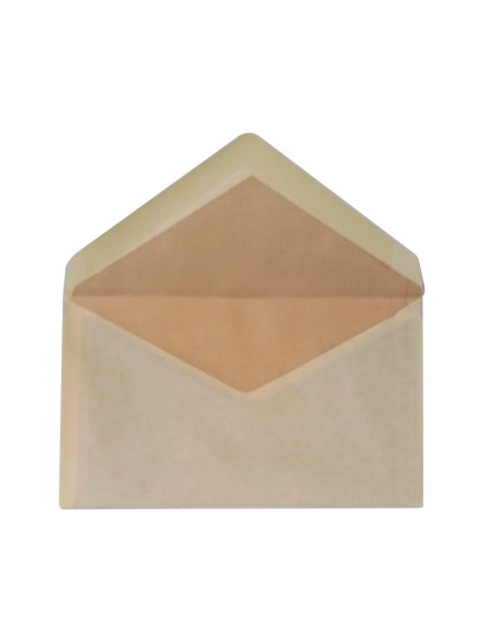 Sobre liderpapel n8 crema comercial normalizado 120x176mm engomado caja de 500 unidades