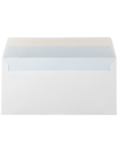 Sobre liderpapel n5 blanco americano 115x225mm tira de silicona open system caja de 500 unidades