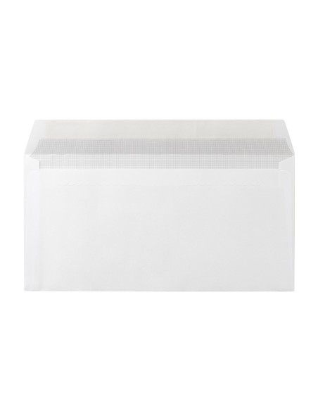 Sobre liderpapel n4 blanco americano ventana derecha 115x225mm tira silicona open system caja de 500 unidades