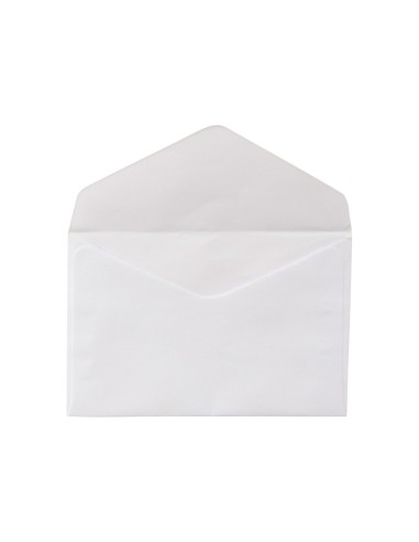 Sobre liderpapel n0 blanco tarjeta de visita 70x105mm engomado caja de 100 unidades