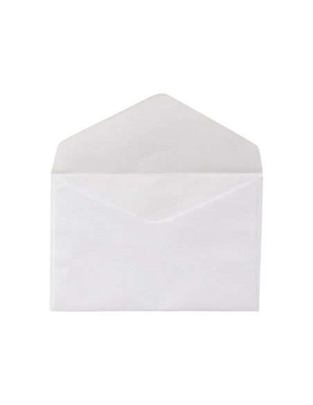 Sobre liderpapel n0 blanco tarjeta de visita 70x105mm engomado caja de 100 unidades