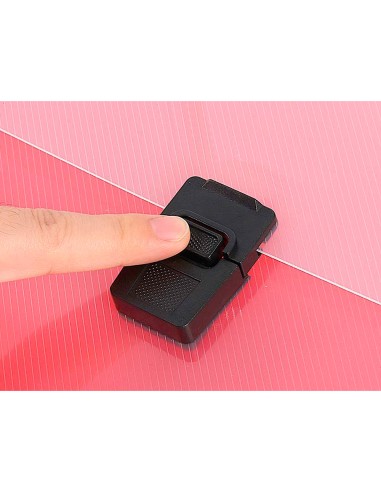 Carpeta liderpapel clasificador fuelle 45144 polipropileno a4 transparente con asa spectrafile 26 dpto