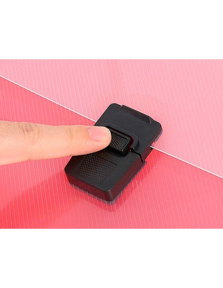 Carpeta liderpapel clasificador fuelle 45144 polipropileno a4 transparente con asa spectrafile 26 dpto