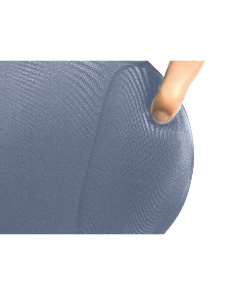 Alfombrilla para raton q connect con reposamunecas ergonomica de gel gris oscuro 262x225x25 mm
