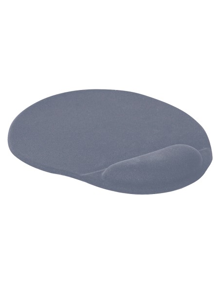 Alfombrilla para raton q connect con reposamunecas ergonomica de gel gris oscuro 262x225x25 mm