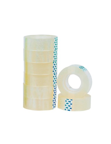 Cinta adhesiva q connect transparente 33 mt x 15 mm