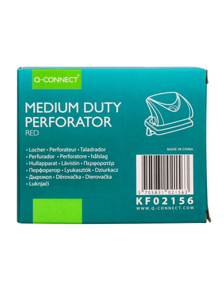 Taladrador q connect kf02156 rojo abertura 2 mm capacidad 20 hojas