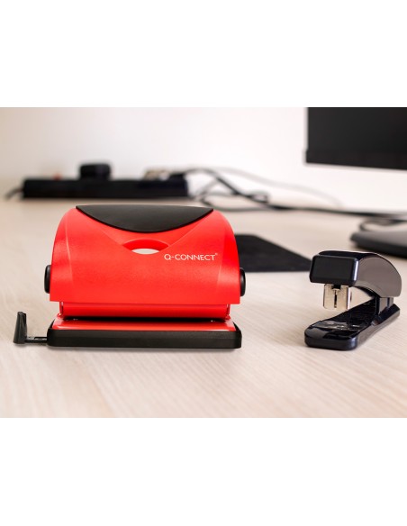 Taladrador q connect kf02156 rojo abertura 2 mm capacidad 20 hojas
