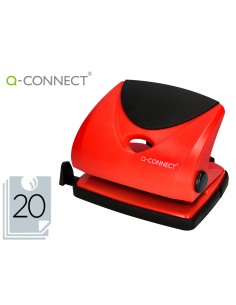 Taladrador q connect kf02156 rojo abertura 2 mm capacidad 20 hojas