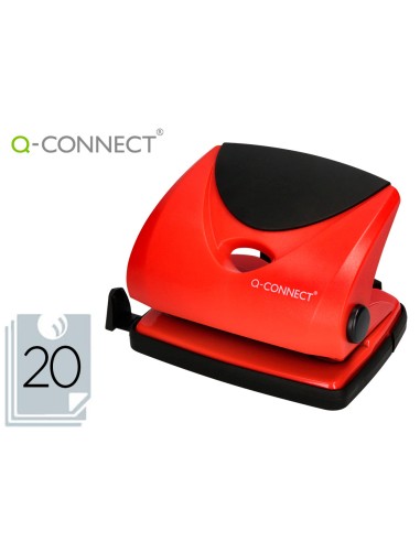 Taladrador q connect kf02156 rojo abertura 2 mm capacidad 20 hojas