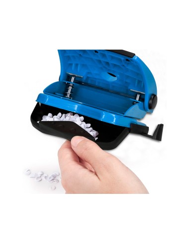 Taladrador q connect kf02155 azul abertura 2 mm capacidad 20 hojas