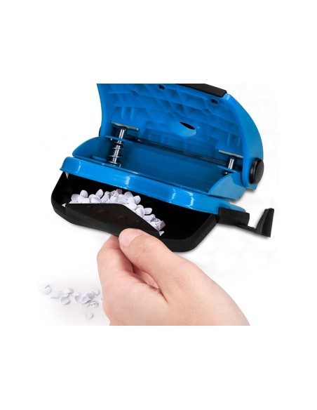 Taladrador q connect kf02155 azul abertura 2 mm capacidad 20 hojas