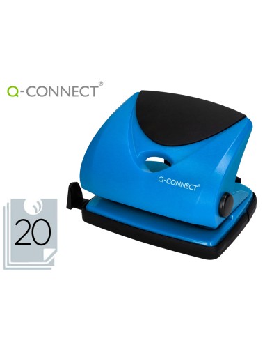 Taladrador q connect kf02155 azul abertura 2 mm capacidad 20 hojas