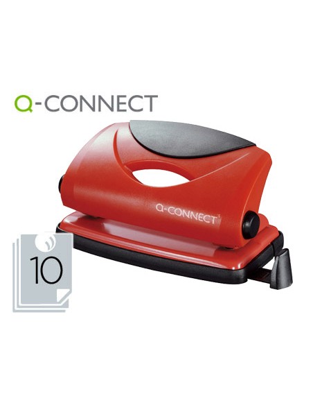 Taladrador q connect kf02154 rojo abertura 1 mm capacidad 10 hojas