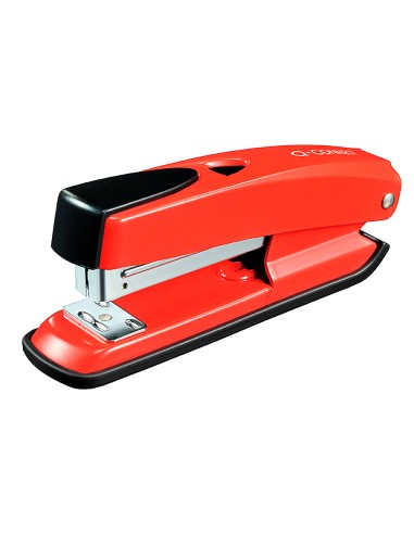 Grapadora q connect kf02152 plastico abs roja capacidad 20 hojas