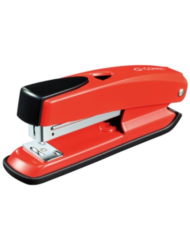 Grapadora q connect kf02152 plastico abs roja capacidad 20 hojas