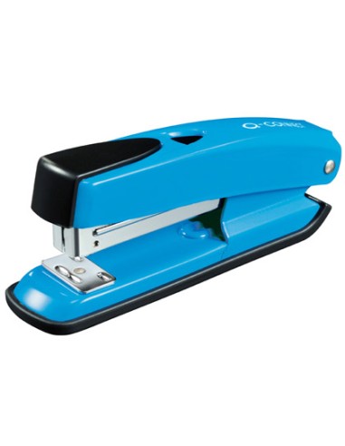 Grapadora q connect kf02151 plastico abs azul capacidad 20 hojas