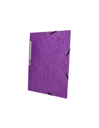 Carpeta q connect gomas kf02171 carton simil prespan solapas 320x243 mm violeta