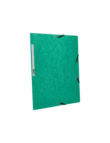 Carpeta q connect gomas kf02168 carton simil prespan solapas 320x243 mm verde