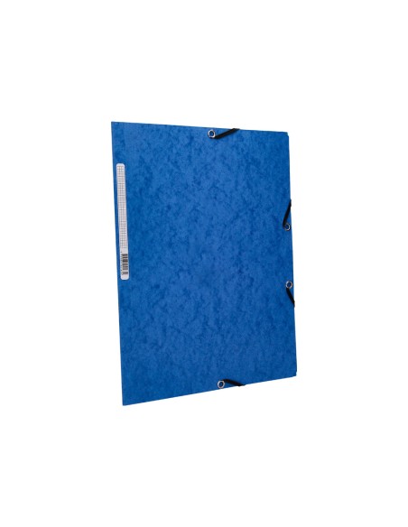 Carpeta q connect gomas kf02167 carton simil prespan solapas 320x243 mm azul