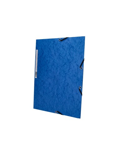 Carpeta q connect gomas kf02167 carton simil prespan solapas 320x243 mm azul
