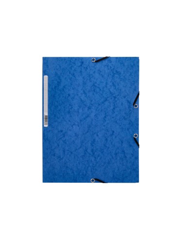 Carpeta q connect gomas kf02167 carton simil prespan solapas 320x243 mm azul