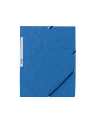 Carpeta q connect gomas kf02167 carton simil prespan solapas 320x243 mm azul