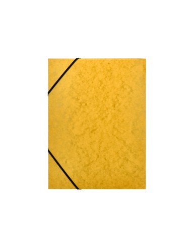 Carpeta q connect gomas kf02166 carton simil prespan solapas 320x243 mm amarilla