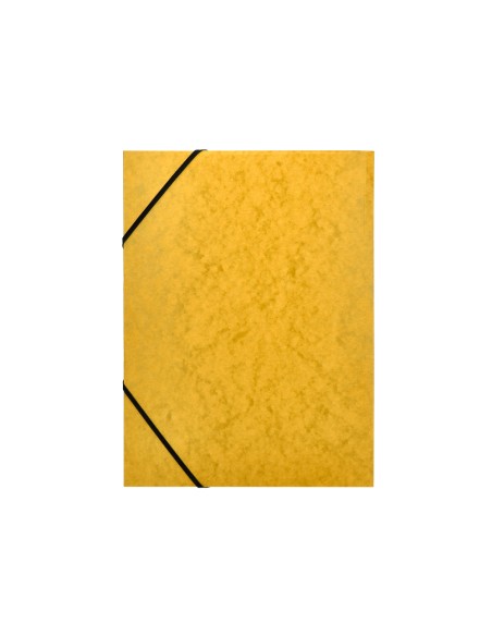 Carpeta q connect gomas kf02166 carton simil prespan solapas 320x243 mm amarilla