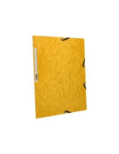 Carpeta q connect gomas kf02166 carton simil prespan solapas 320x243 mm amarilla
