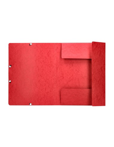 Carpeta q connect gomas kf02165 carton simil prespan solapas 320x243 mm roja