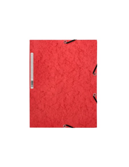 Carpeta q connect gomas kf02165 carton simil prespan solapas 320x243 mm roja