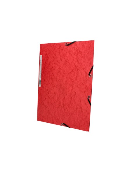 Carpeta q connect gomas kf02165 carton simil prespan solapas 320x243 mm roja