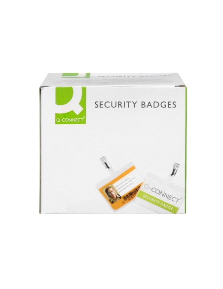 Identificador con pinza q connect kf01562 60x90 mm cerrada